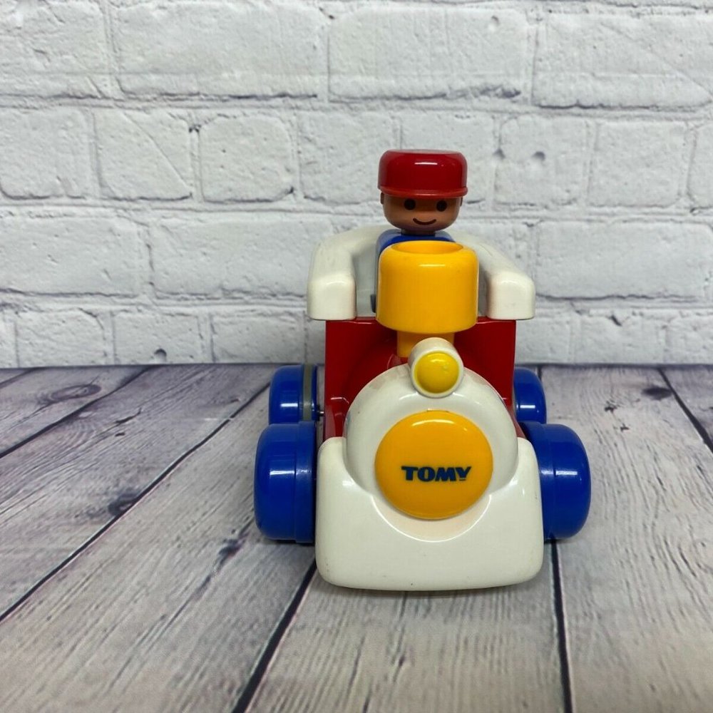 Vintage Train Car Engine 1991 TOMY Push n' Go Toy 90s Toy RARE - Picture 2 of 10